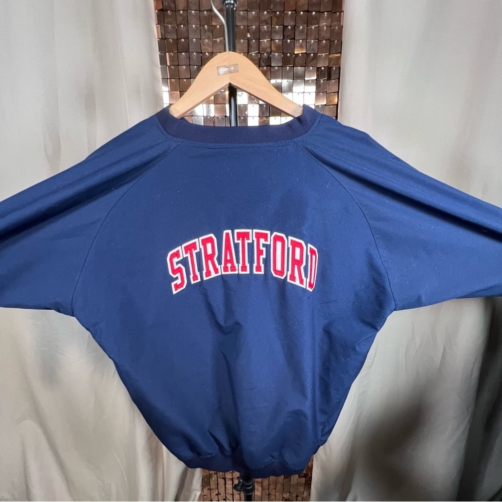 Kobe Navy & Red Pullover Vneck Lightweight Stratford Jacket Size Small - Picture 6 of 8